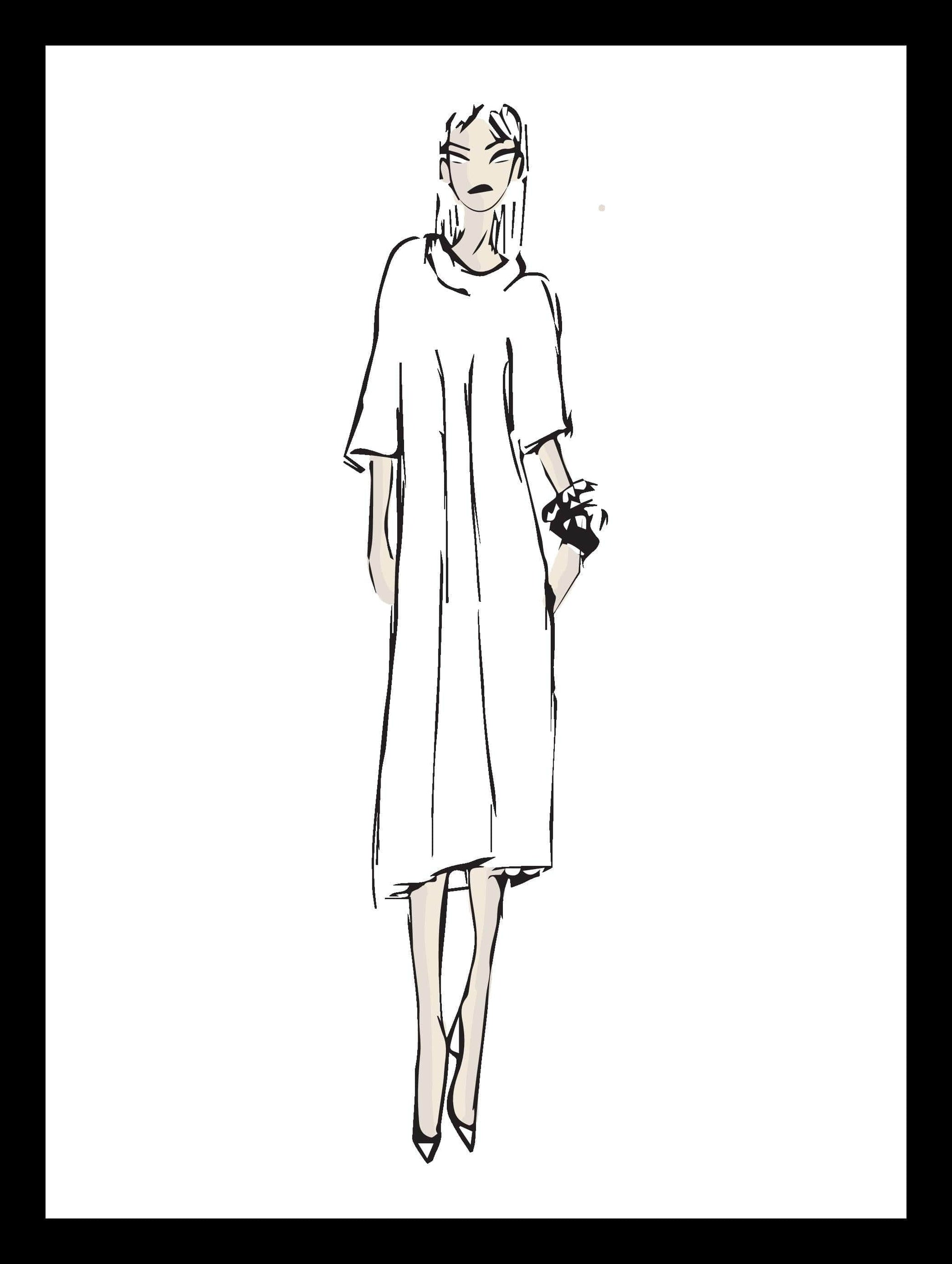 BEA robe en croquis beverly smart