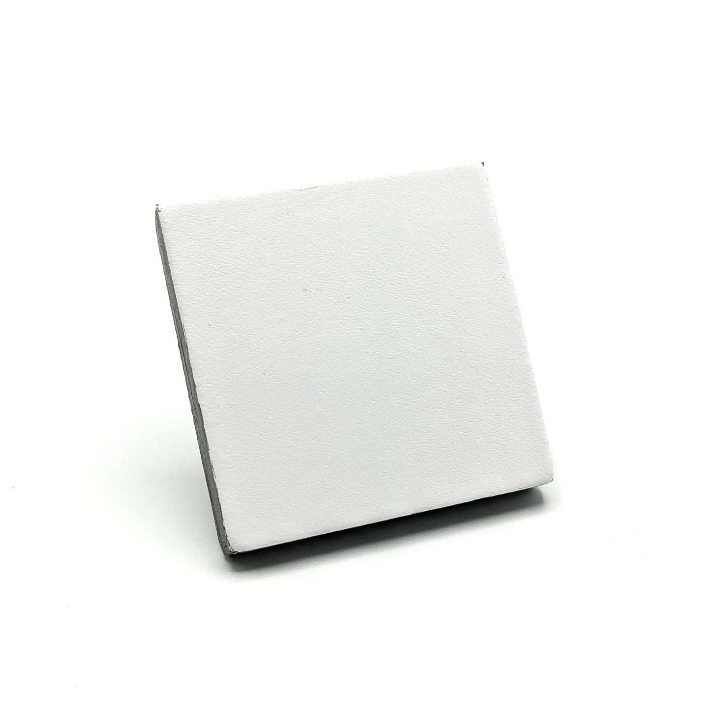 BEVERLY SMART Rings Blanc mat / Carrée / Grande Bagues contemporaines en cuir
